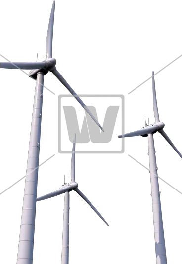  Three Wind Turbines Png Transparent Background