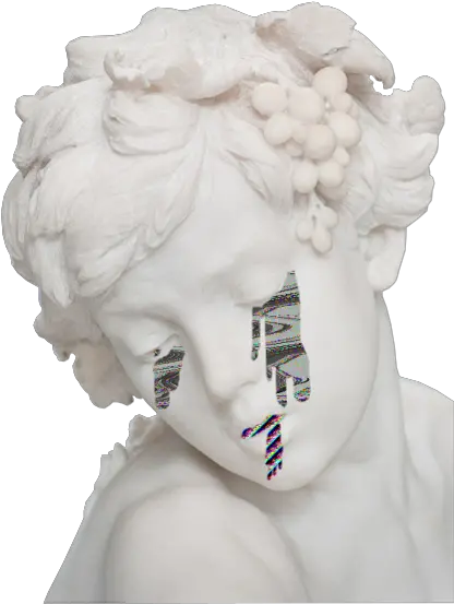  Vaporwave Statue Head Transparent Png Aesthetic Greek Statue Png Greek Statue Png