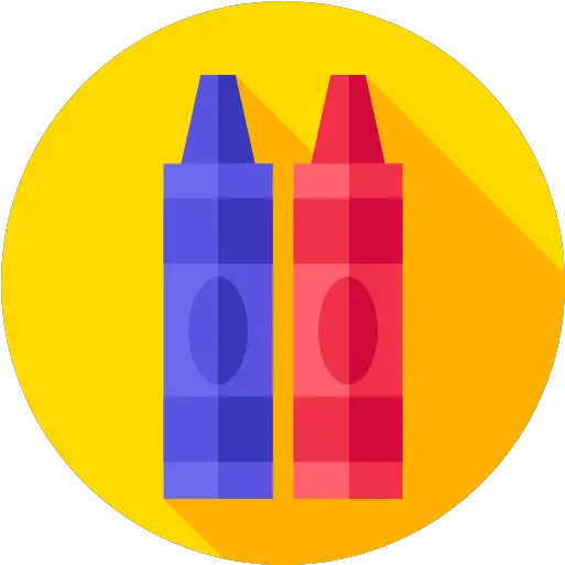  Crayons Free Education Icons Vertical Png Crayon Icon