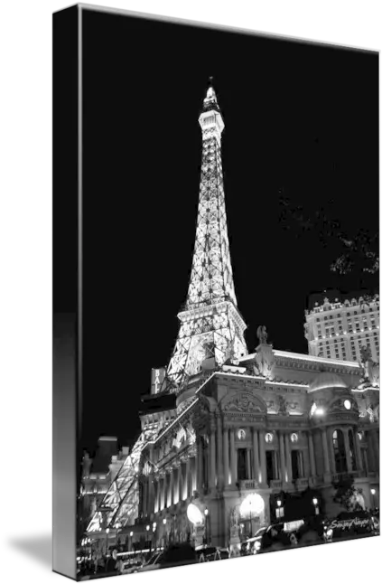  Eiffel Tower Black And White Night View By Sanjay Nayar Paris Hotel And Casino Png Eiffel Tower Transparent Background