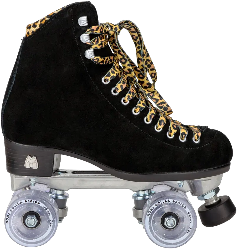  Riedell Quad Roller Skates Panther Black Suede Moxi Panther Roller Skates Png Roller Skates Png