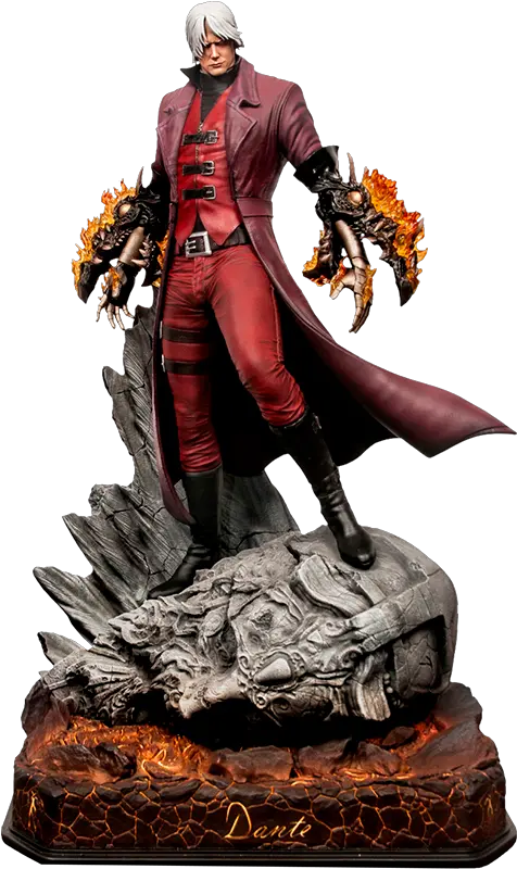  Dante Master Edition 13 Scale Statue Devil May Cry Dante Statue Darkside Collectibles Png Devil May Cry 4 Icon