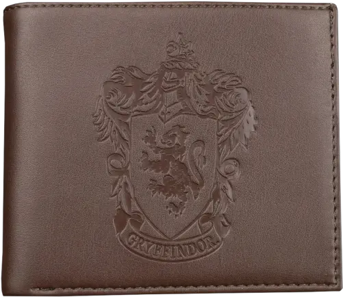  Harry Potter Gryffindor Logo Embossed Brown Wallet Wallet Png Gryffindor Logo Png