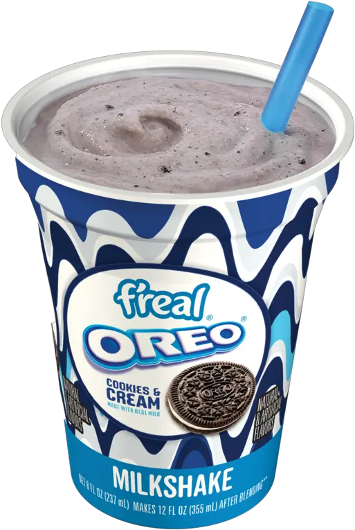  Fu0027real Oreo Cookies U0026 Cream Blend It Yourself Milkshake 8oz Oreo Png Oreo Icon Mini