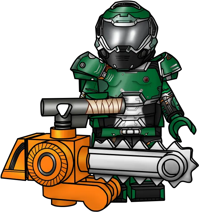  Doometernal Lego Doomguy Custom Minifigure Png Doom Guy Icon