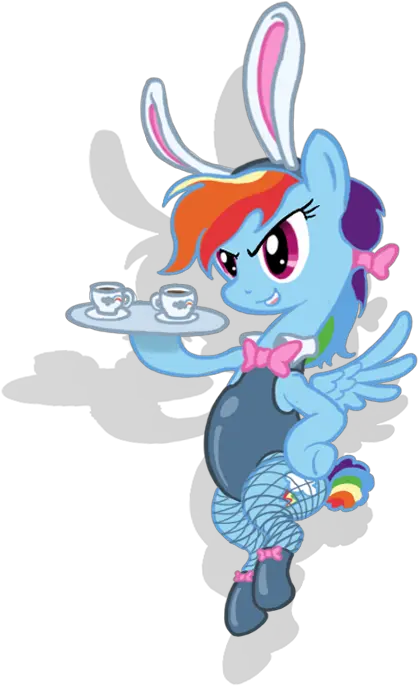  27551 Safe Artistchangeunism Rainbow Dash Bunny Ears Mythical Creature Png Bunny Ears Transparent Background