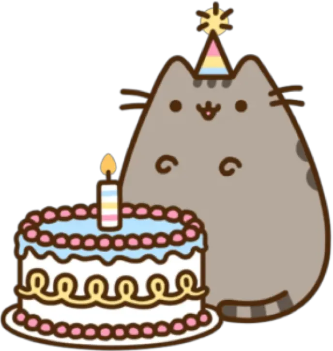  Download Food Pusheen Birthday Cake Cat Hq Image Free Png Pusheen Birthday Png Birthday Cake Icon Transparent Background