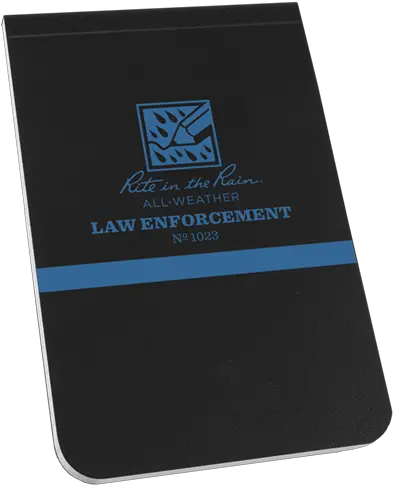  Rite In The Rain Thin Blue Line Notebook Rite In The Rain 1023 Law Enforcement Notebook Png Thin Blue Line Png