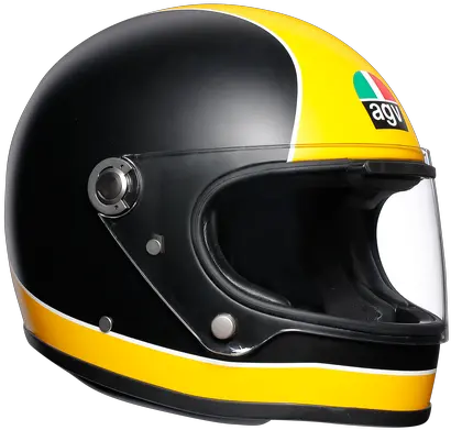  Helmet Black And Yellow Motorcycle Caschi Moto Agv Scrambler Png Pink And Black Icon Helmet