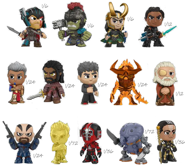  Funko Thor Ragnarok Mystery Minis Thor Ragnarok Mystery Minis Png Thor Ragnarok Png