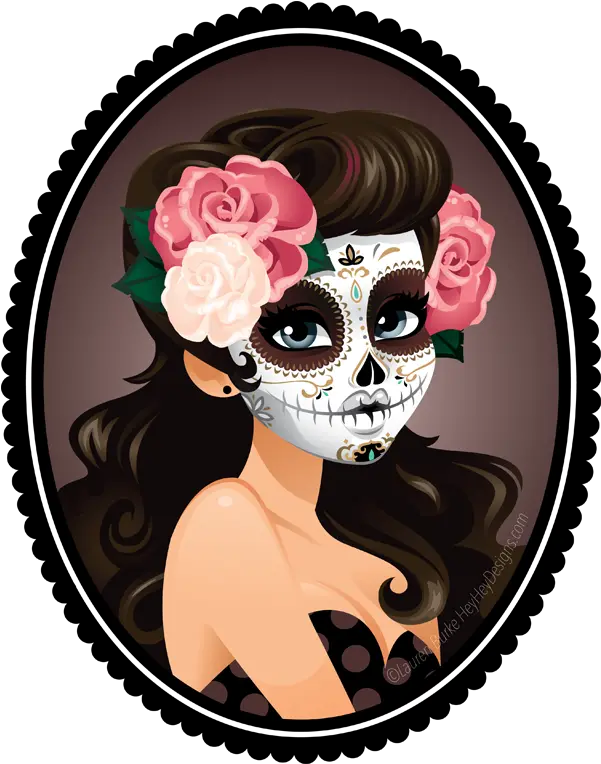  Png Image Day Of Dead 28660 Free Icons And Png Backgrounds Pin Up Sugar Skull Day Of The Dead Png