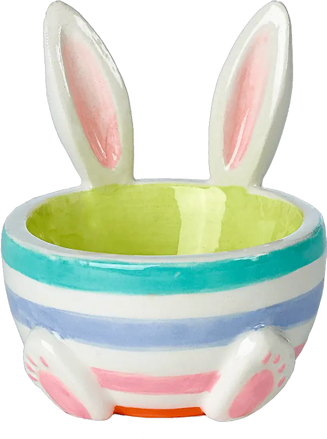  Download Eggcup With Rabbit Ears Green Rabbit Hd Png Rabbit Bunny Ears Png