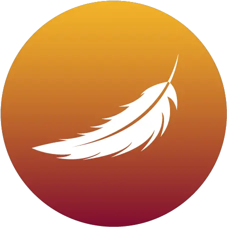  White Feather Community Circle Png Feather Logo