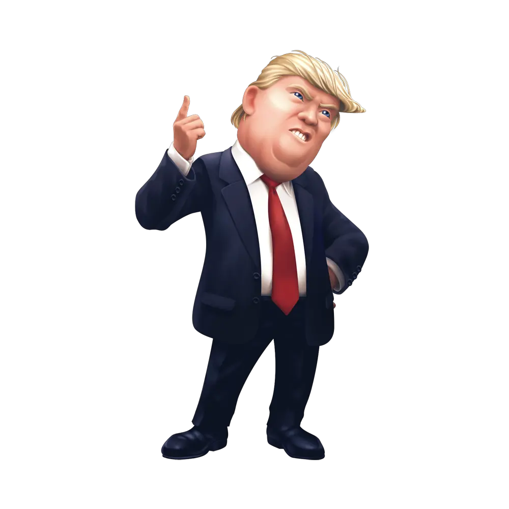  Donald Trump Cartoon Donald Trump Cartoon Png Full Size Make Christmas Great Again Trump Png