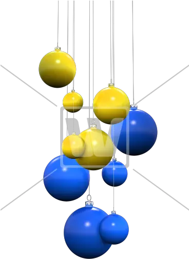  Blue Yellow Ornaments Png Welcomia Imagery Stock Sphere Ornaments Png