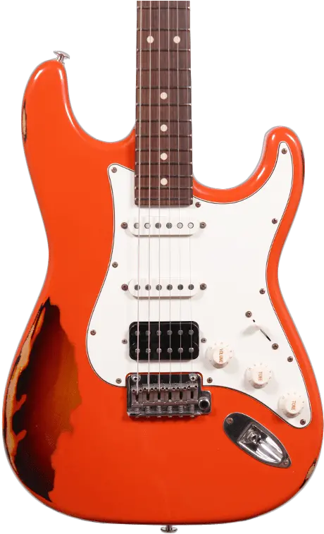  1963 Candy Apple Red Strat Png Vintage Icon Series V100mrpgm Distressed Lemon Drop