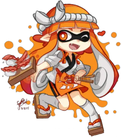  Splatoon Splatoon2 Girl Squid Inkling Nintendo Inklingg Chibi Splatoon Inkling Girl Png Splatoon 2 Png