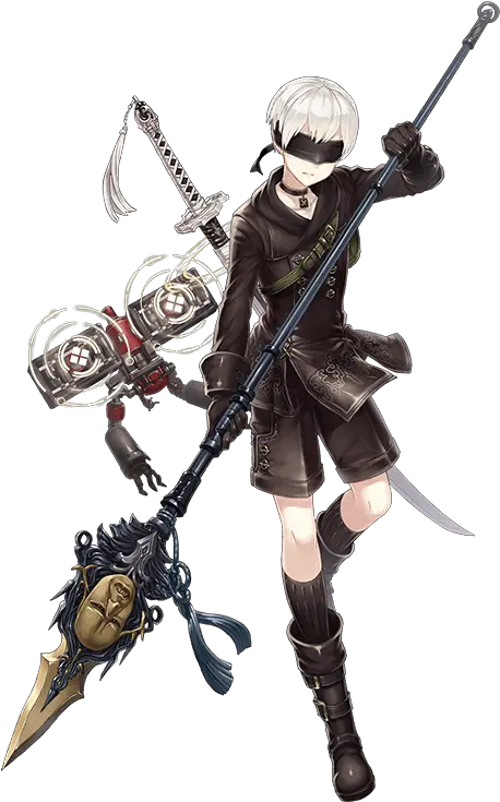  Sinoalice Nier Automata Character Guide Racket Renegade 9s Nier Sinoalice Png Nier Automata Png