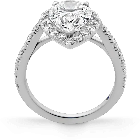  Evermore Pear Shape Diamond Halo Engagement Ring In Wedding Ring Png Graff Icon