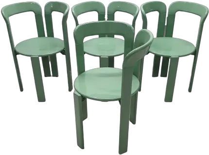  Mint Green U201creyu201d Stackable Chairs By Bruno Rey For Dietiker Chair Png Rey Png