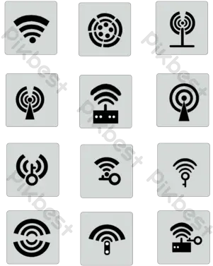  Set Of Houses Icon Sign Symbols Graphic Elements Png Zodiac Number Icon Sets