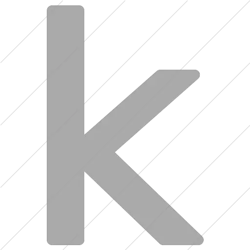  Iconsetc Simple Gray Alphanumerics Lowercase Letter K Icon Vertical Png Letter K Icon