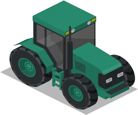  Front Vehicle Tractor Farm Rural Icon Isometric Farm Trucks Png Tractor Png