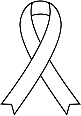  Download Support Ribbon Clipart White Ribbon Healthcare Workers Png Cancer Ribbon Transparent Background