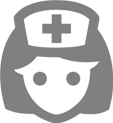  Gray Nurse Icon Nurse Icon Black And White Png Nurse Icon Free