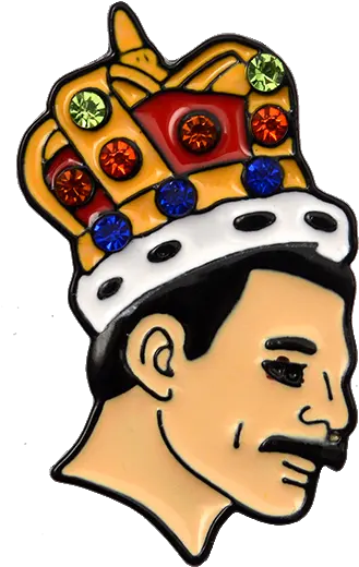  Qihe India Lgbtq Singer Band Music Art Freddie Mercury Pin Freddie Mercury Crown Art Png Freddie Mercury Png