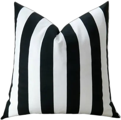  Black Stripe Pillow Cover 20 X Solid Png Black Stripe Png