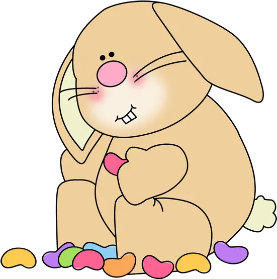  Bunny Eating Jelly Beans Clip Art Bunny Eating Jelly Beans Easter Bunny Jelly Beans Png Jelly Bean Png