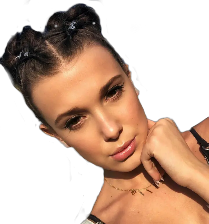  Download Millie Bobby Brown Face Png In Millie Bobby Brown Aesthetic Bobby Roode Png