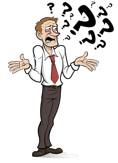  Download Confused Man Cartoon Confused Cartoon Person Transparent Png Confused Person Png