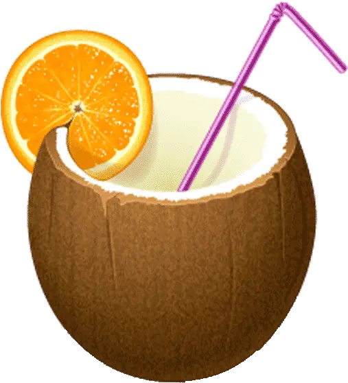  Coconut With Straw Png File Cocktail Icon Full Size Png Drinks Icon