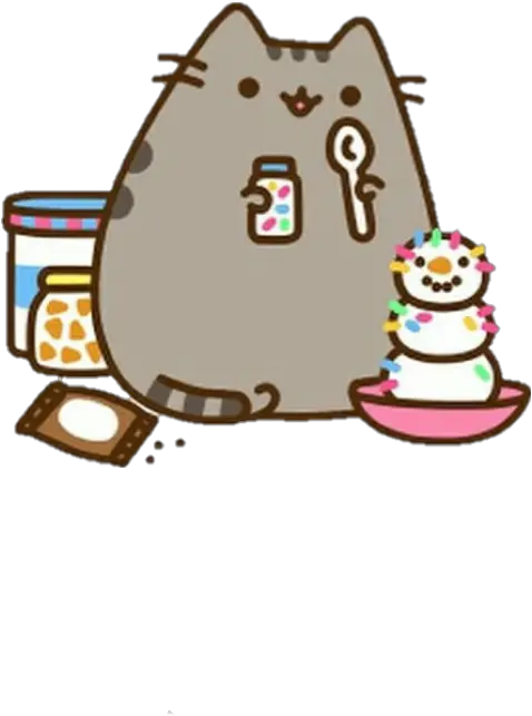  Icecream Icecreamman Sprinkles Kawaii Pusheen Cat Ice Cream Png Pusheen Png