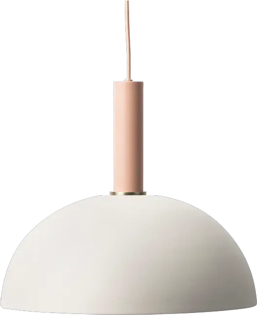  Erin Pendant Lamp Pink Light Grey Pendant Lamp Ferm Living Dome Lamp Png Pink Light Png