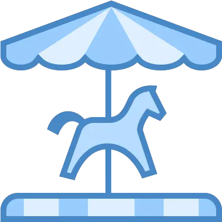  Carousel Icon In Blue Ui Style Png Merry Go Round