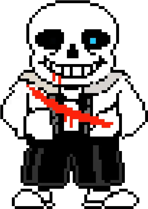  After Tale Sans Sprite Pixel Art Maker Pixel Sans Green Screen Png Sans Sprite Png