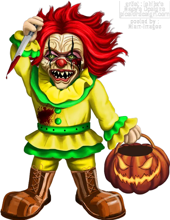  Clown Effrayant Png Tube Halloween Scary Scary Scary Clown Png