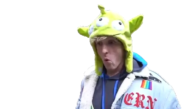  Logan Paul Alien Hat Png Ksi Vs Logan Paul Memes Logan Png