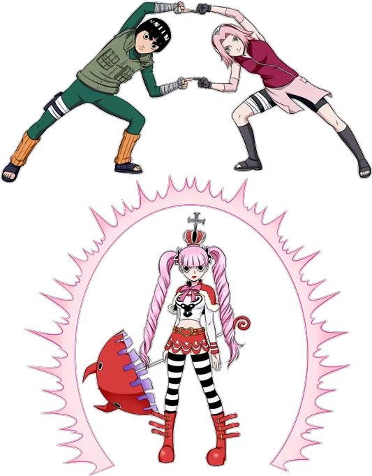  Download Hd Sakura Rock Lee And Perona Sakura Haruno One Piece Png Rock Lee Png