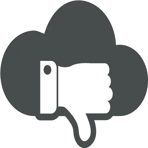  Cloud Computing Down Thumb Unlike Icon Cloud Computing Png Thumb Down Icon