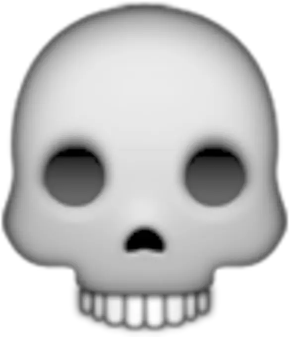  Transparent Death Emoji Does A Skull Mean On Snapchat Png Skull Emoji Transparent