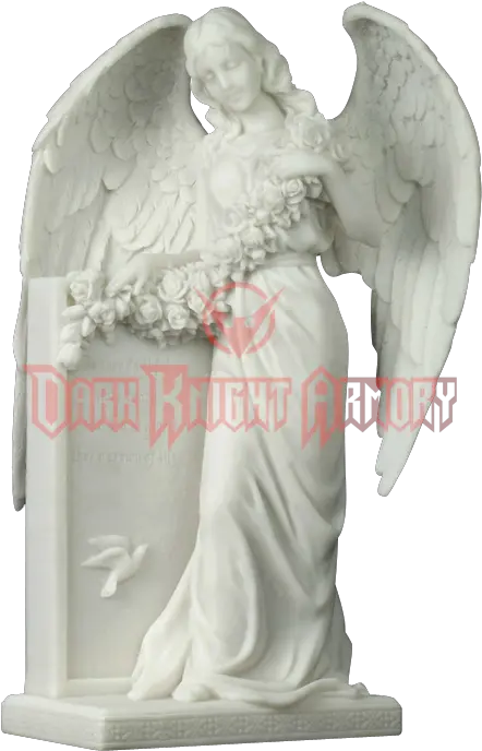  Statue Angel Of Grief Figurine Mourning Weeping Tombstone Angel Png Angel Statue Png