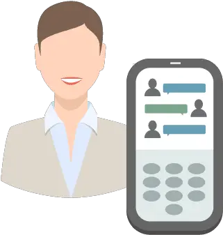  Sms Call Center Software Tcn Mobile Phone Png Smartphone User Icon