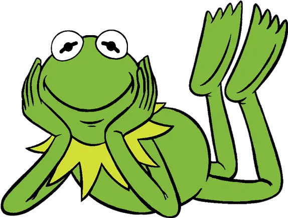  Kermit The Frog Face Clipart Kermit The Frog Laying Down Png Kermit Transparent