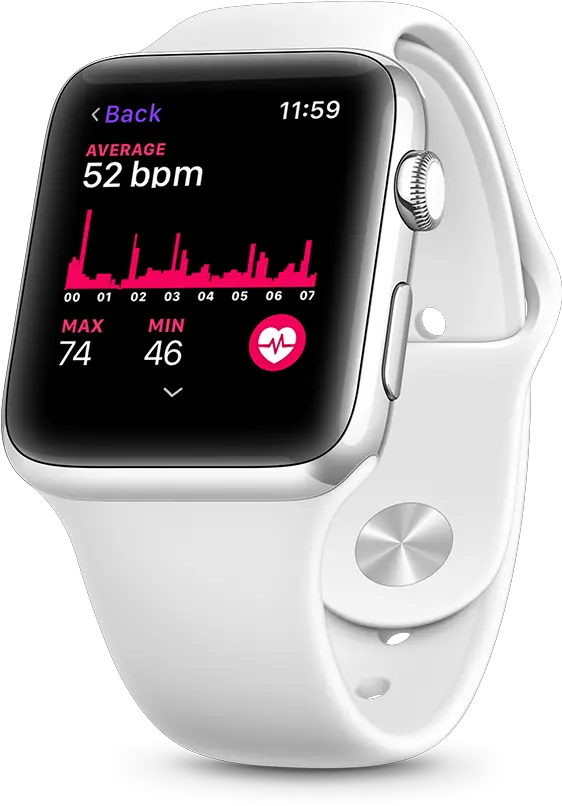  Download Heart Rate Tracking Apple Watch With Heart Png Track Png