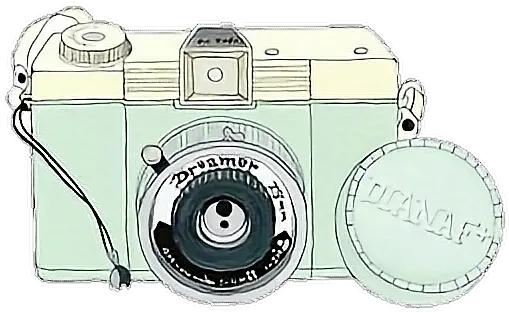  Tumblr Camera Png Appareil Photo Bleu Dessin Camara Png