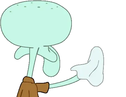  Animated Gif About In Spongebob Squidward Cleaning Gif Transparent Png Spongebob Transparent Gif